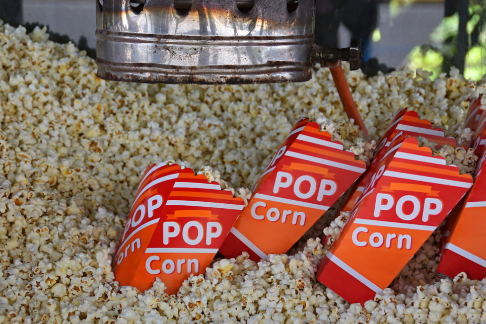 Fresh Popcorn Antique Popper Machine